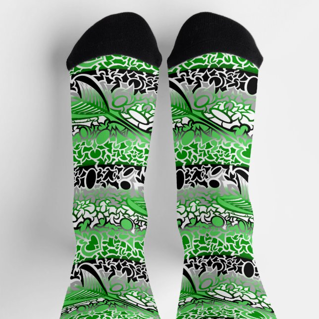Aro Pride Squiggles Socks (Top)