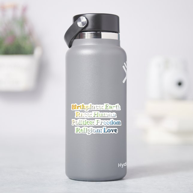 AroAce Agender Pride - Birthplace: Earth... (HydroFlask)