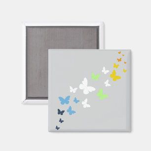 AroAce Agender Pride Butterfly Trail Magnet