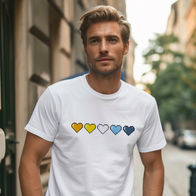 Aroace Flag Pixel Heart T-Shirt (Creator Uploaded)