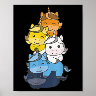 Aroace Flag Pride Month Lgbtq Aroace Unicorn _1  Poster