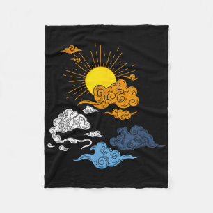 Aroace Pride Aro Ace Lgbtq Flag - Japanese Aromant Fleece Blanket