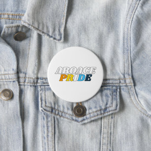 AroAce Pride Flag Colours 7.5 Cm Round Badge