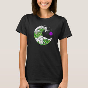 Aroace Pride Japanese Wave Aro Ace LGBTQ Aromantic T-Shirt