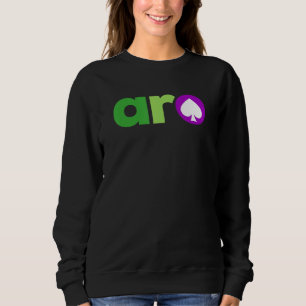 Aroace Pride Spade LGBT Aro Ace LGBTQ Aromantic As Sweatshirt