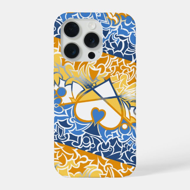 Aroace Sun and Sea Pride Flag Squiggles iPhone Case (Back)