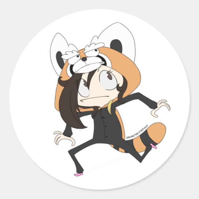 ArohaTheStrange - Classic Round Sticker (Front)