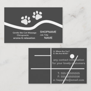 Aroma/Massage/Therapy/Chiropractic Business Card