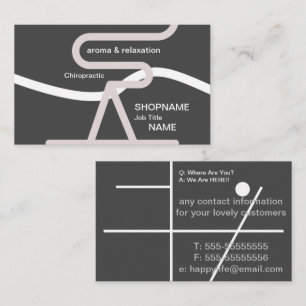 Aroma/Massage/Therapy/Chiropractic Business Card