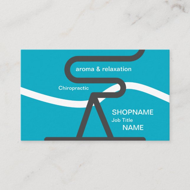 Aroma/Massage/Therapy/Chiropractic Business Card (Front)