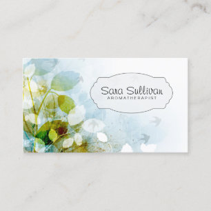 Aroma Therapist Elegant Nature Business Card