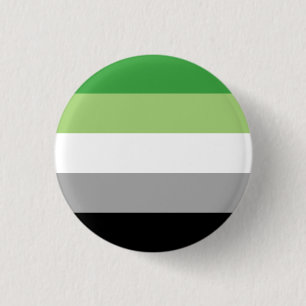 Aromantic/Aro Pride Flag 3 Cm Round Badge