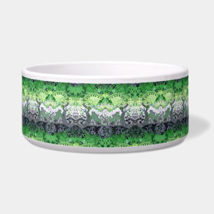 Aromantic Dragon Damask - Aro Pride Flag Colours