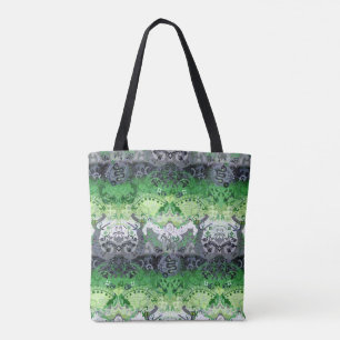 Aromantic Dragon Damask - Aro Pride Flag Colours Tote Bag