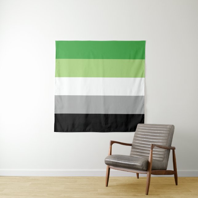 Aromantic Flag 57 x 57 Tapestry (In Situ (Horizontal))