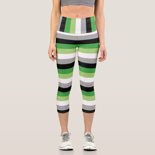 Aromantic Flag Capris (Front)