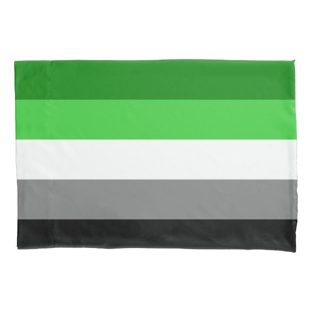 Aromantic Flag Pillowcase (Front)