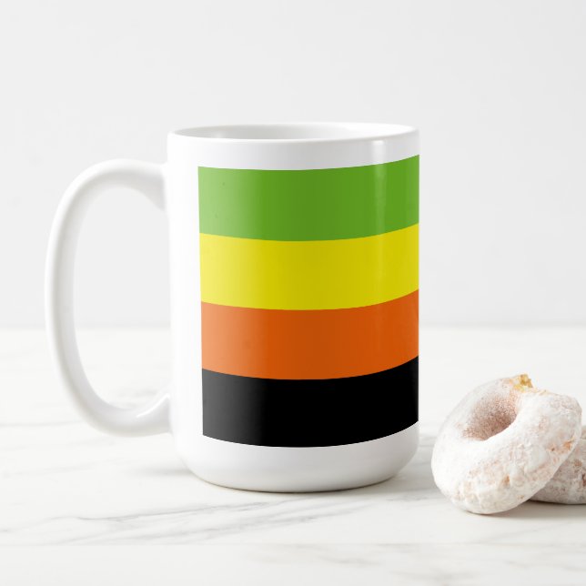 Aromantic Pride Coffee Mug (With Donut)