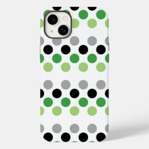 Aromantic Pride Flag Colours Polkadots Case-Mate iPhone 14 Plus Case