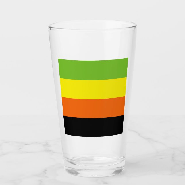 Aromantic Pride Flag Glass (Front)