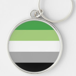 Aromantic Pride Flag LGBTQ Key Ring