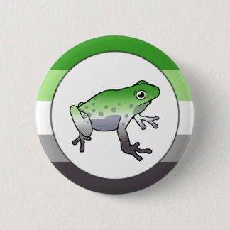Aromantic Pride Frog Pin