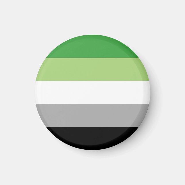 Aromantic Pride Stripes Magnet (Front)