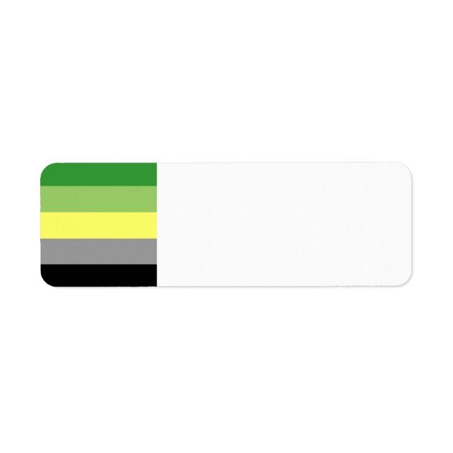 aromantic return address label (Front)