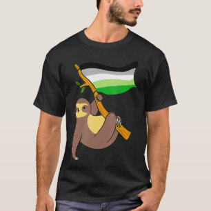 Aromantic Sloth Aromantic Pride T-Shirt