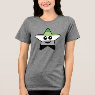 Aromantic Star T-Shirt Tri-Blend Shirt