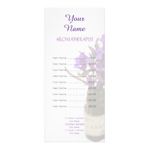 Aromatherapist Rack Card