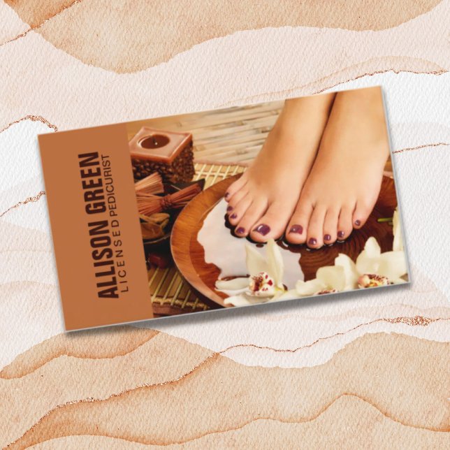 Aromatherapy Manicurist Pedicurist Pedicure Salon Business Card (Creator Uploaded)