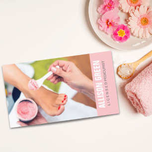 Aromatherapy Manicurist Pedicurist Pedicure Salon Business Card