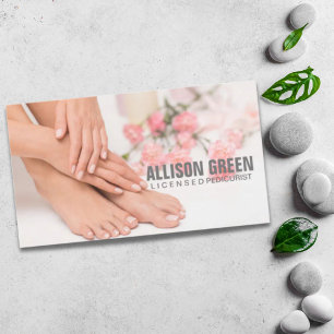 Aromatherapy Manicurist Pedicurist Pedicure Salon Business Card