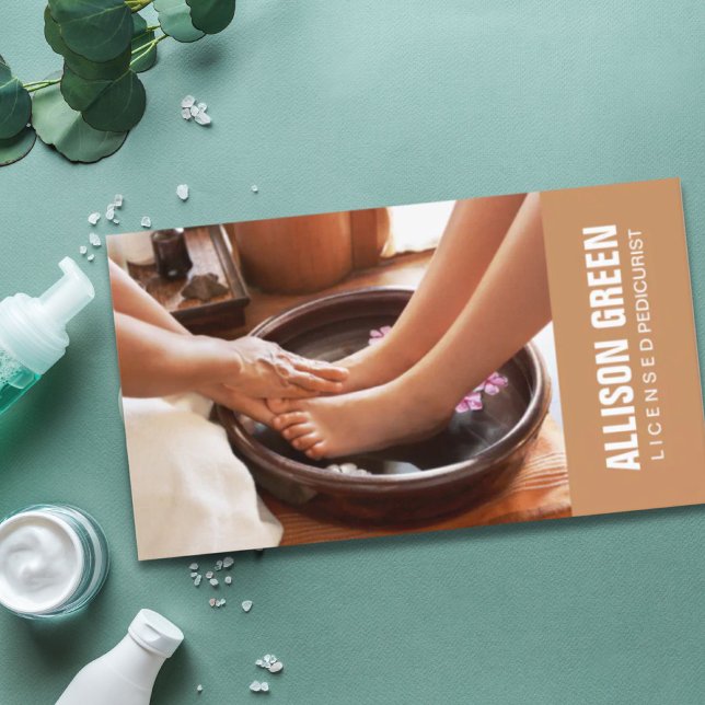 Aromatherapy Pedicure Salon manicurist pedicurist Business Card (Aromatherapy Pedicure Salon manicurist pedicurist Business Card)
