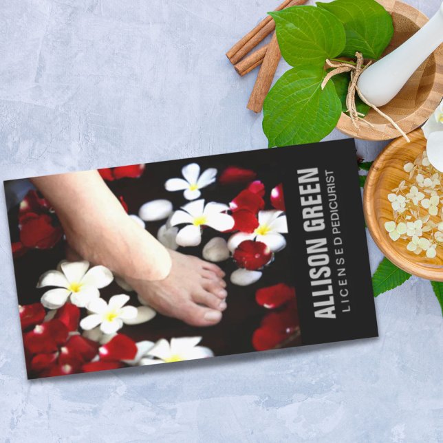 Aromatherapy Pedicure Salon manicurist pedicurist Business Card (Aromatherapy Pedicure Salon manicurist pedicurist Business Card)