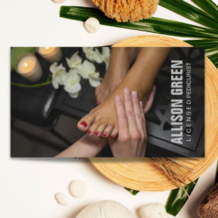 Aromatherapy Pedicure Salon manicurist pedicurist Business Card