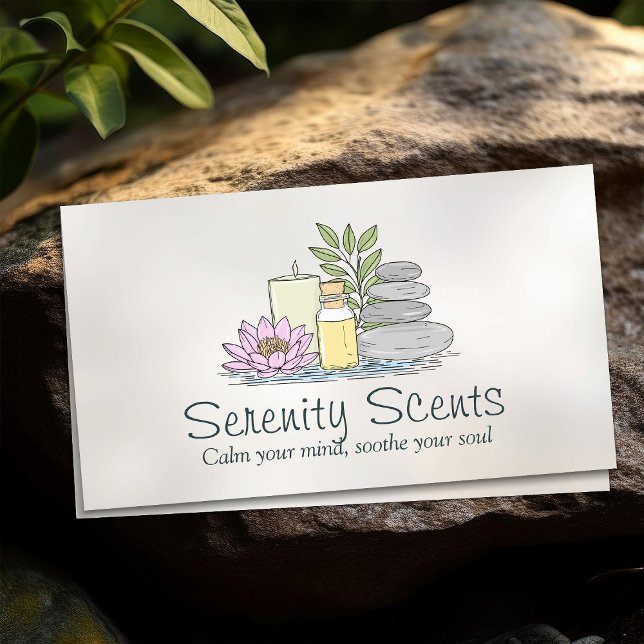 Aromatherapy Practice illustration Business Card (Creator Uploaded)
