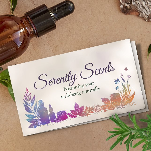 Aromatherapy Practice Scent Therapy  Business Card (Creator Uploaded)