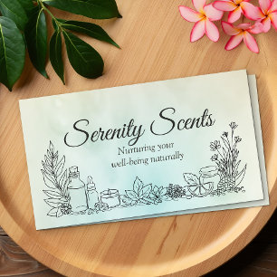 Aromatherapy Practice Scent Therapy  Business Card