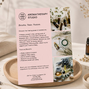 Aromatherapy Spa Custom Logo Promotional Business Flyer