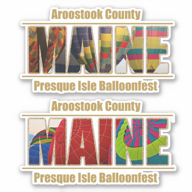 Aroostook County Maine Balloonfest In Presque Isle (Front)