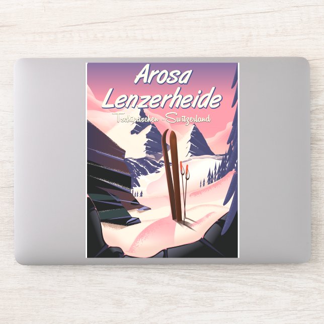 Arosa Lenzerheide,Switzerland ski poster. (Computer)