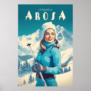 Arosa, Switzerland, Ski  Poster