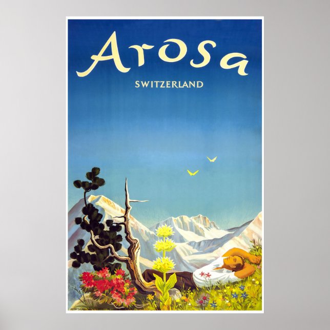 Arosa,Switzerland, Ski Travel Poster (Front)