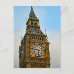 Around Britain,  Big Ben, Clock tower, Westminster Postcard