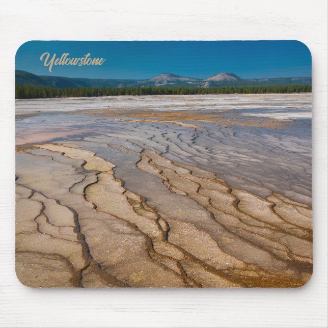 Around of the Grand Prismatic Spring Yellowstone Mouse Pad (Front)