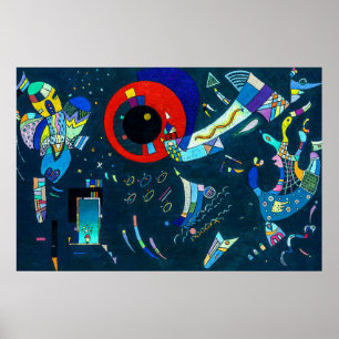 Around the Circle - Kandinsky Modern Art Poster