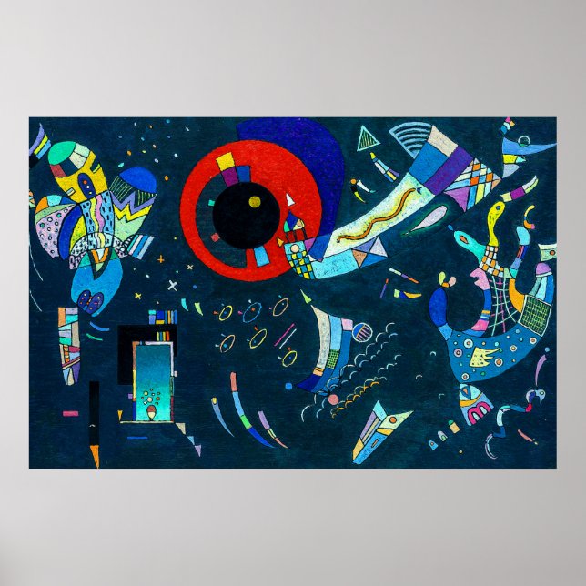 Around the Circle - Kandinsky Modern Art Poster (Front)