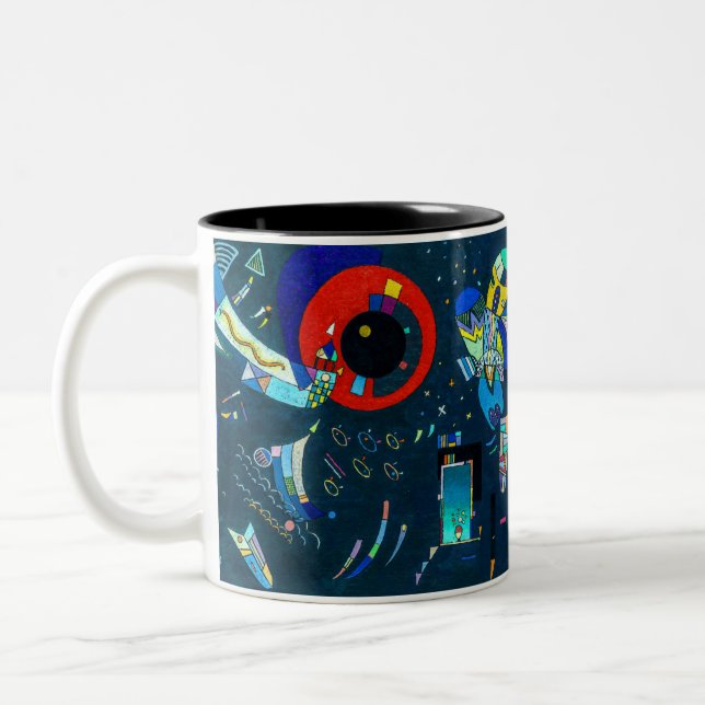 Around the Circle - Kandinsky Two-Tone Coffee Mug (Left)